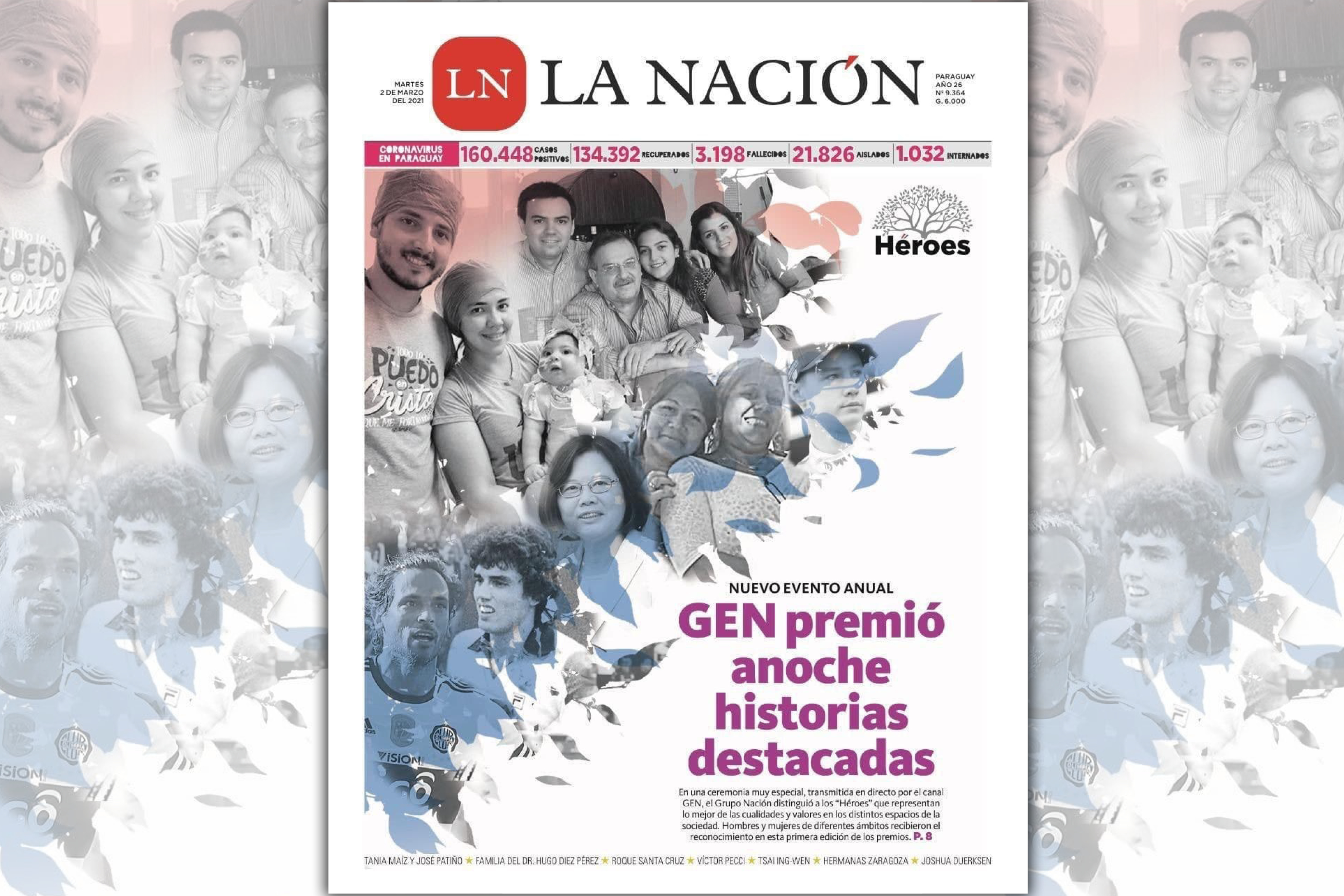 巴拉圭GEM電視台在英雄日致贈友誼英雄獎（Héroe Amistad）給我國總統蔡英文。（外交部網站）