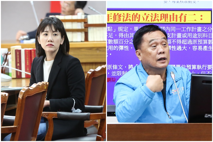立委謝衣鳳及立委翁重鈞分別進入經濟委員會以及司法及法制委員會。（本刊資料照）