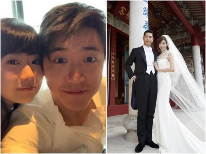 福原愛和江宏傑、林志玲和AKIRA,皆是台日聯姻。(翻攝自福原愛臉書、林志玲IG)