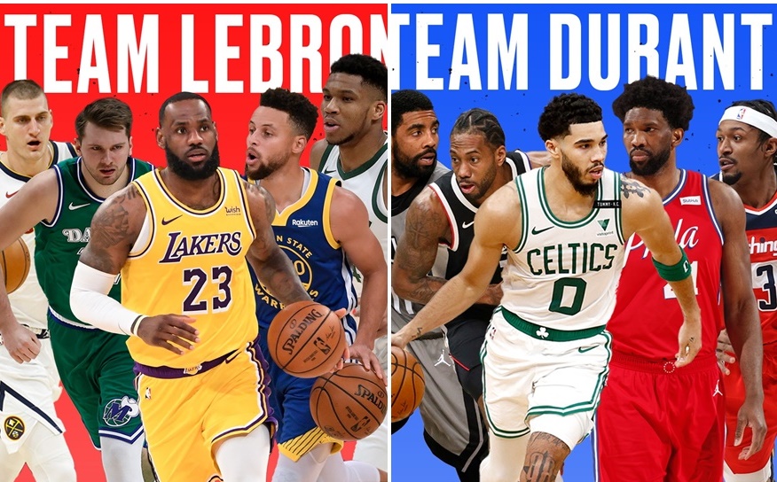 NBA明星賽2隊陣容出爐。（翻攝自Bleacher Report臉書）