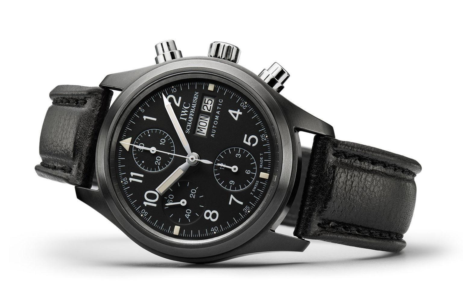 這就是 IWC 於1994年至98年製作的黑陶瓷錶殼飛行員計時碼錶，在當年是非常前衛的設計，僅生產1,000只。