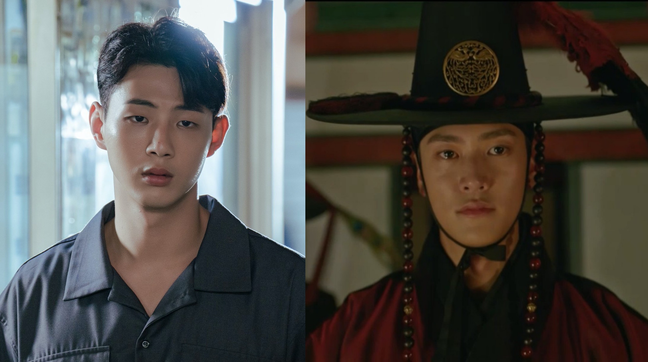 新生代男星羅仁宇（右）可能將接替金志洙，出演《月升之江》男主角。（網路圖片）