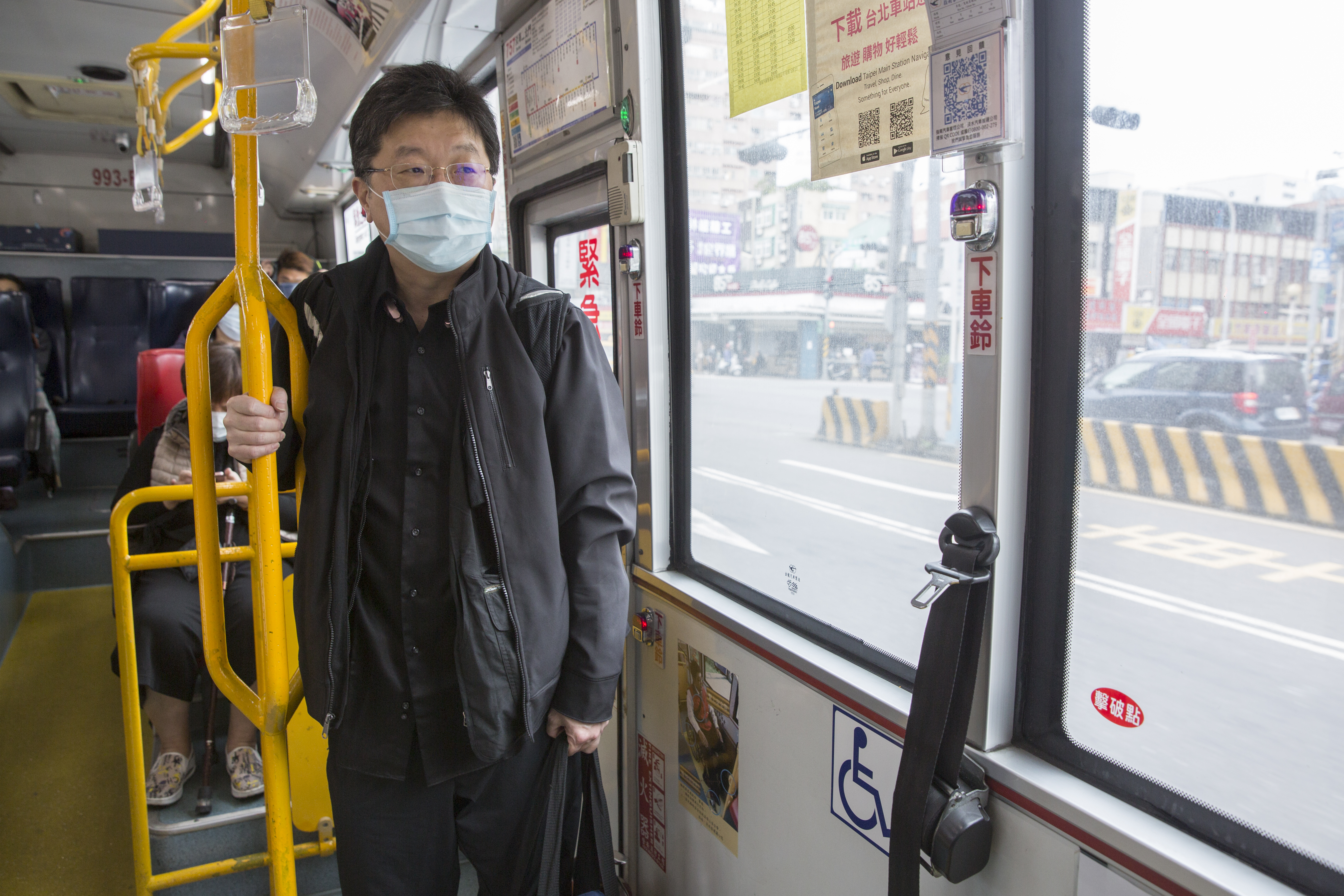 楊應超在台灣多以大眾運輸工具或Uber代步。