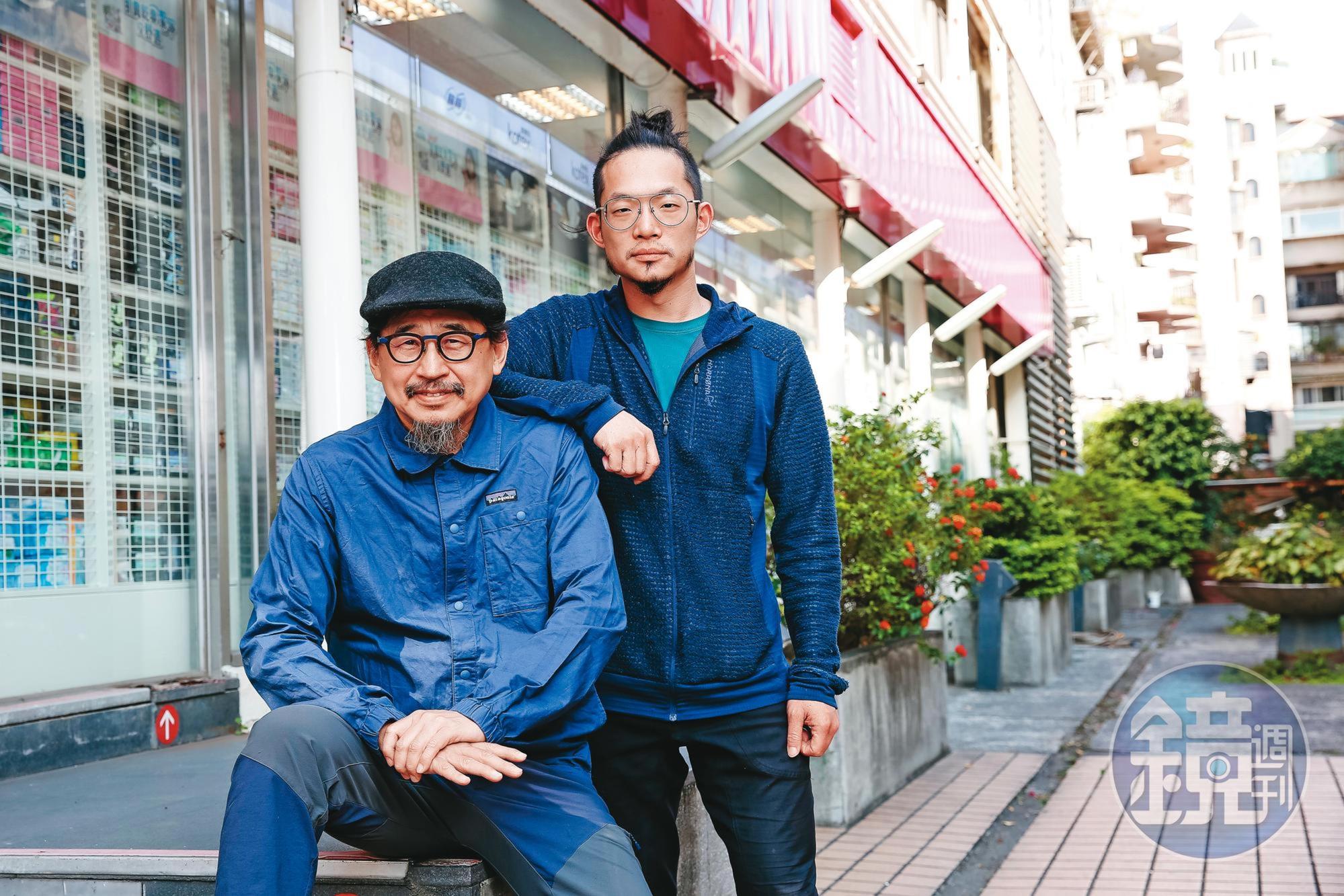 文化社會觀察家詹偉雄(左)找來新銳導演程紀皓(右),費時兩年多製作《群山之島》。