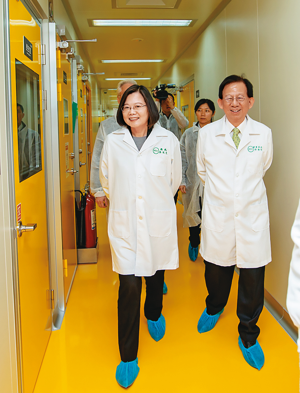 陳燦堅取得美國授權，總統蔡英文盼國產疫苗向世界證明台灣實力。（圖片來源：總統府Flickr）