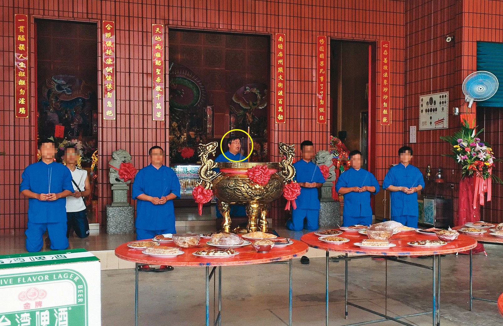 關於謝姓信徒指他接受信徒供養，袁子洺嚴正否認，表示自己有正當職業根本不需要。（讀者提供）