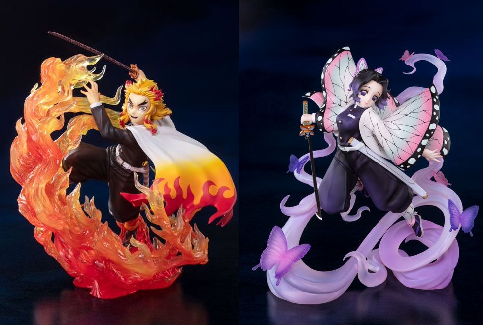 《鬼滅之刃》「Figuarts ZERO」系列公仔(台灣萬代南夢宮提供)