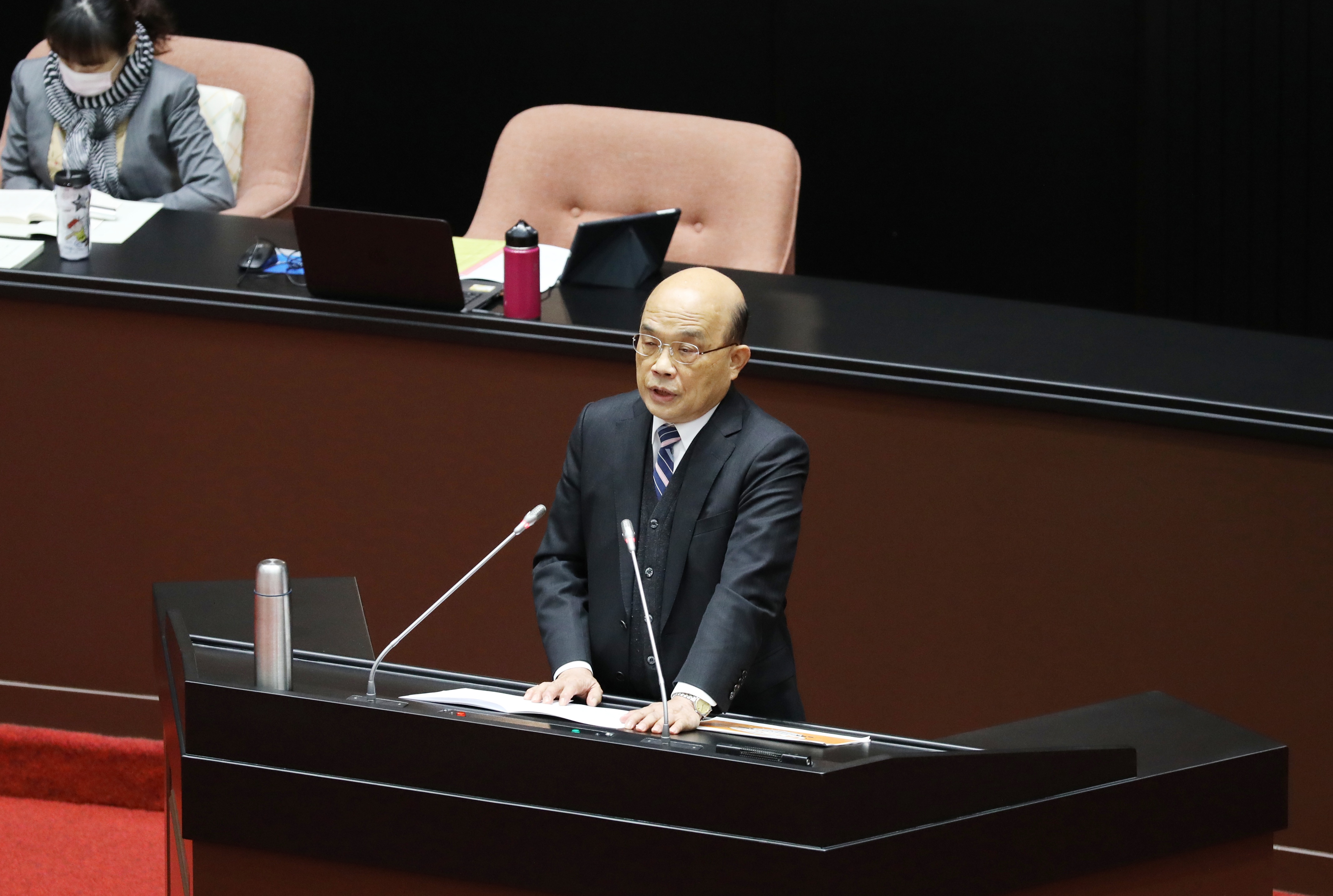 針對三接站若延滯需燒燃煤，被問到替代能源有無可能重啟核四，行政院長蘇貞昌重申不可能重啟核四。（本刊資料照）