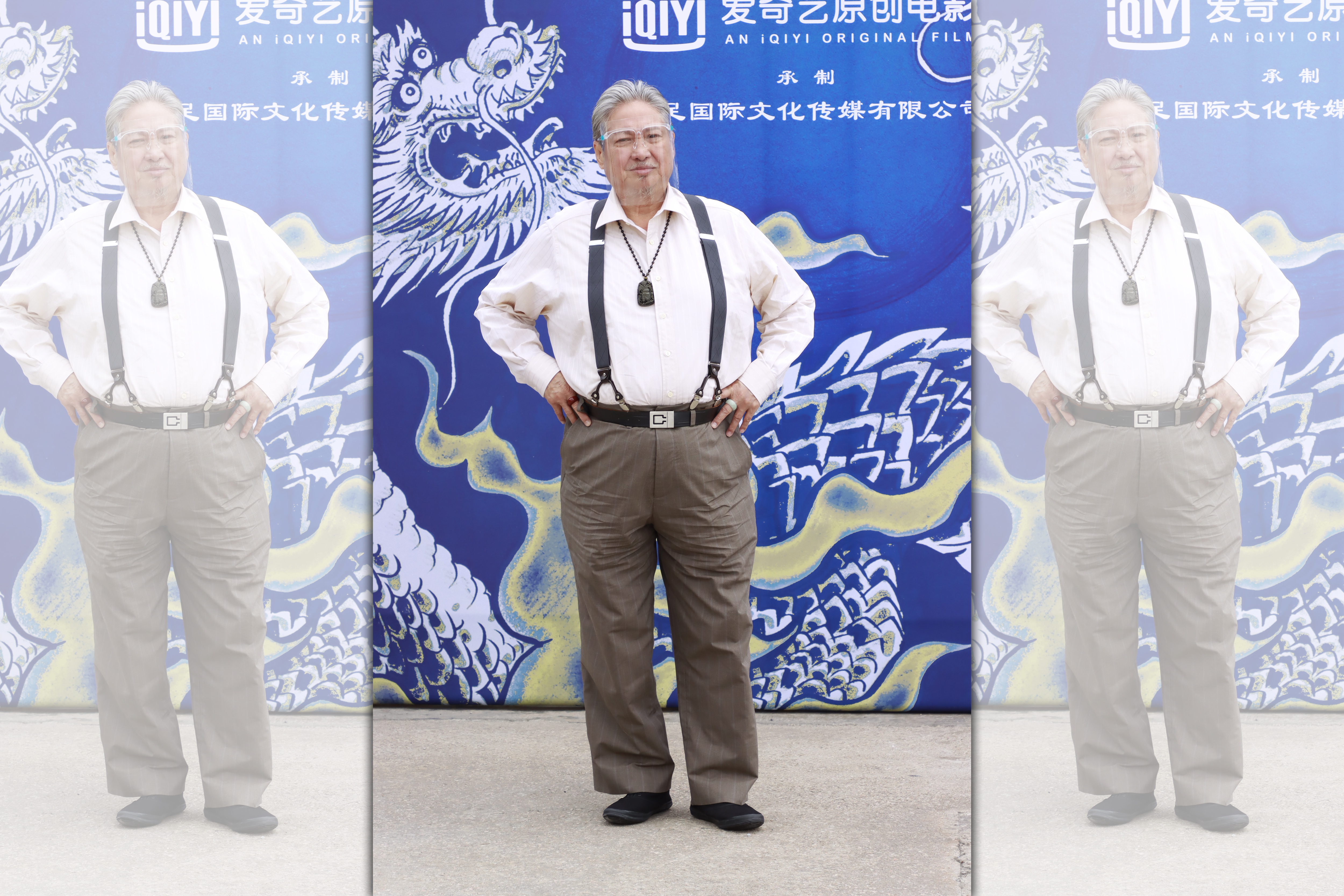 洪金寶甩掉前2年的老態，精神奕奕出席電影開鏡遺儀式。（東方IC）