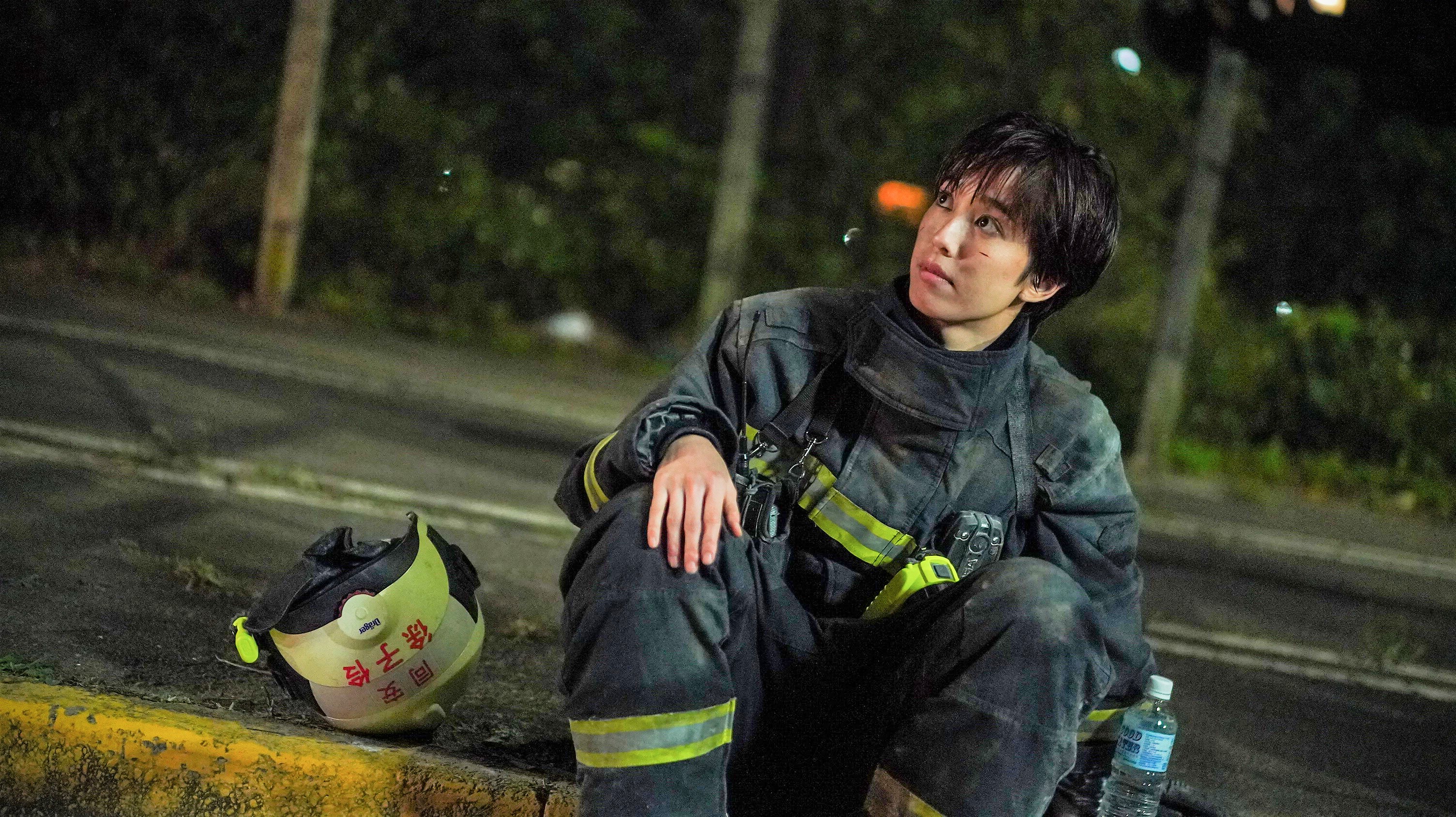 陳庭妮在《火神》中展現敬業態度。（公共電視、myVideo提供）