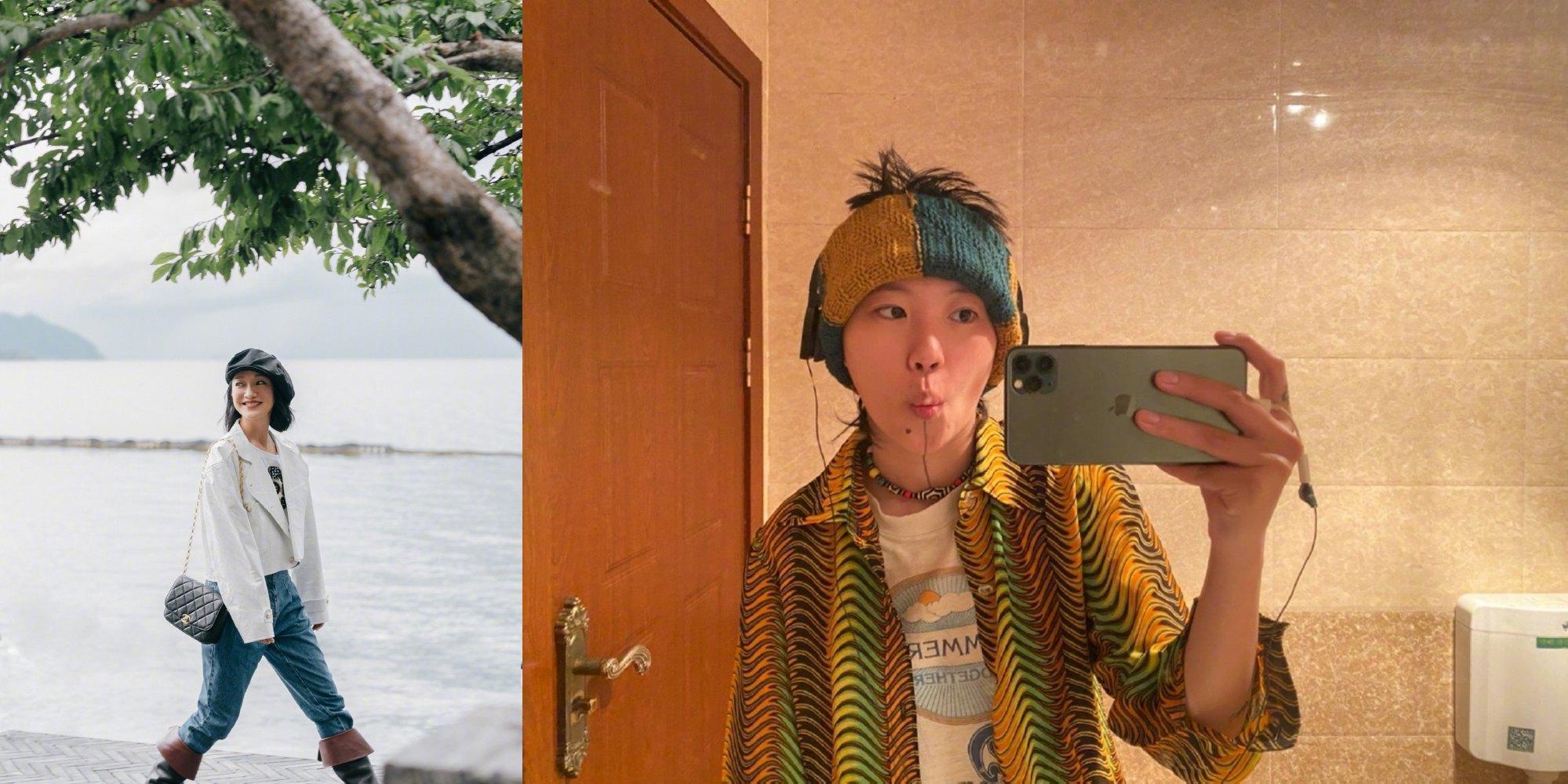 竇靖童頗有個性,與相差23歲的周迅交好。(翻攝自竇靖童、周迅微博)