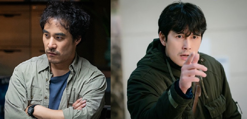 鄭雨盛（右圖）因公司旗下演員裴晟佑酒駕退出《延遲的正義》，不惜親自上陣接替他的角色幫擦屁股。（翻攝自SBS）