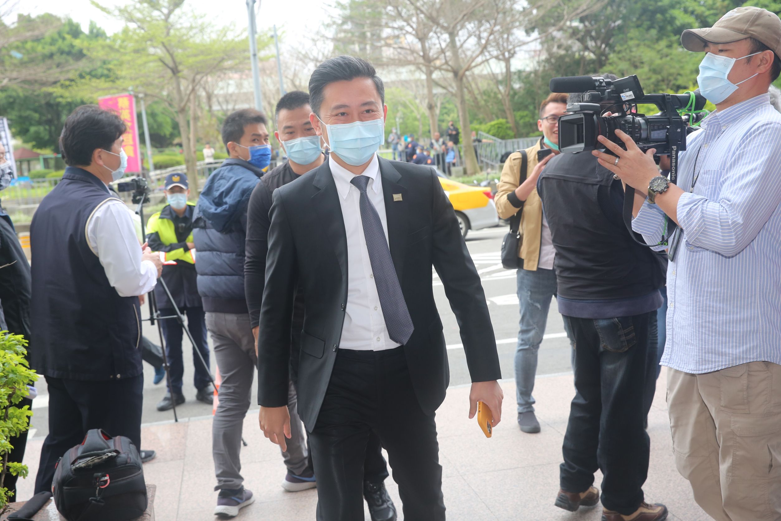 新竹市長林智堅今出席民進黨中常會。
