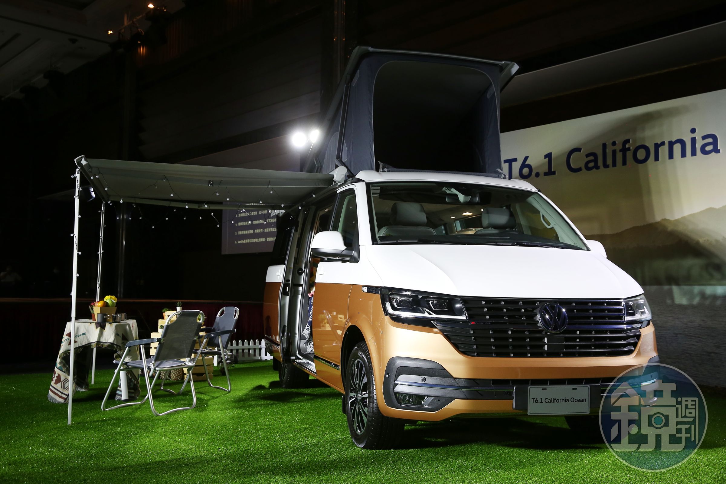 德製進口售價300多萬的福斯T6.1 California露營車，還沒上市就已經接下300張訂單。