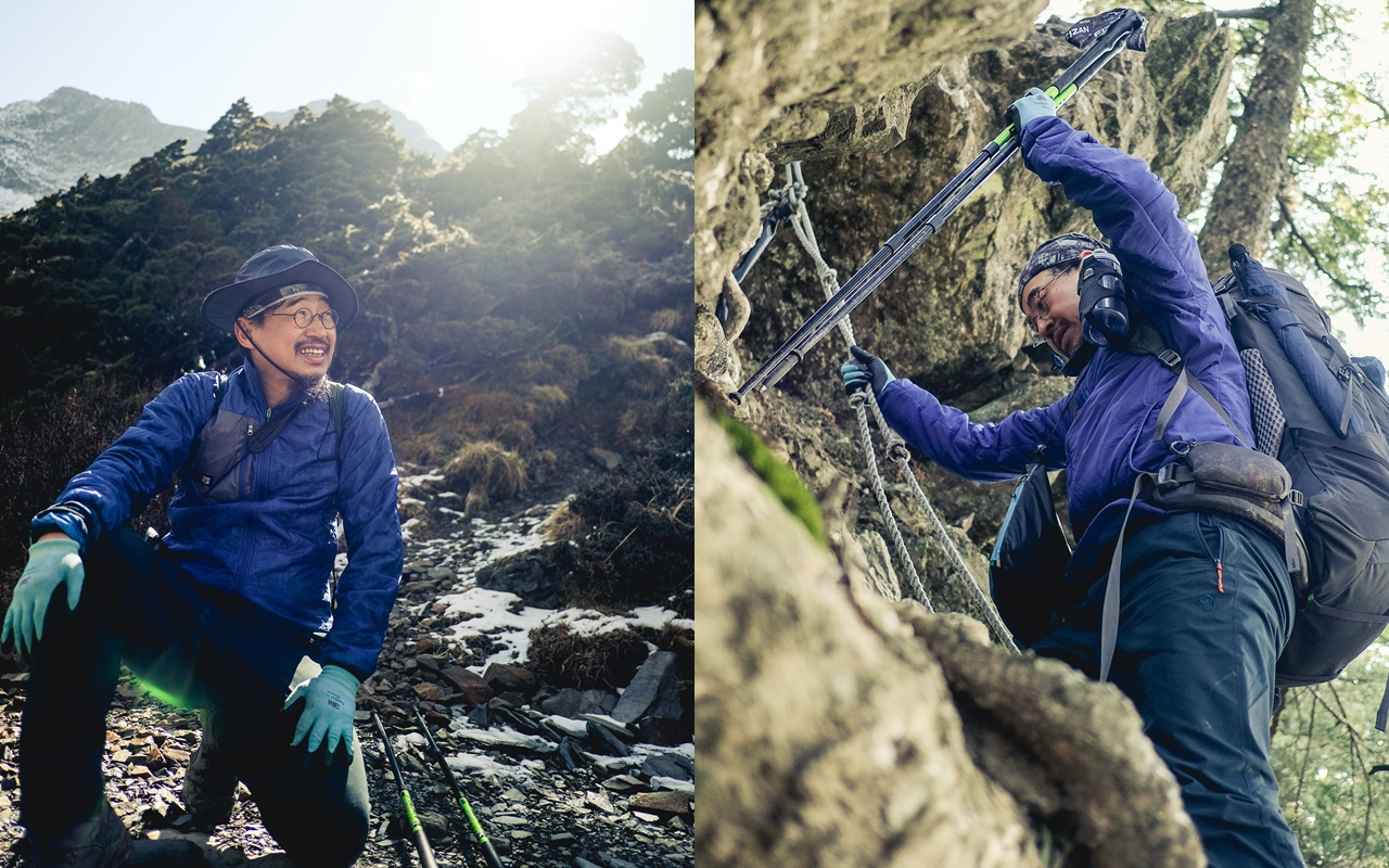 今年60歲的詹偉雄登山6年，即將登滿100座百岳。（公視提供）