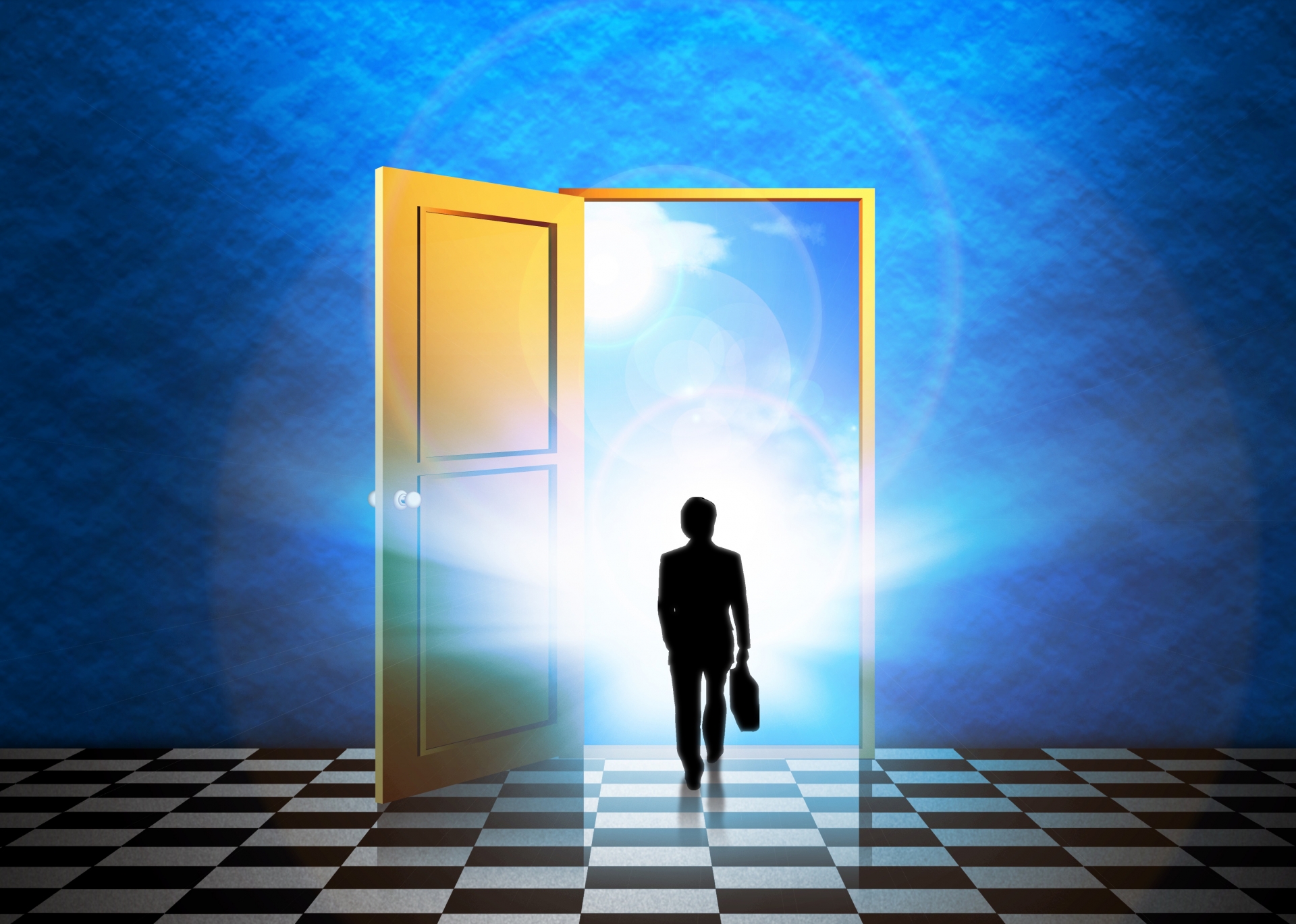 網友表示在阿嬤過世當天，夢到一名藍衣男子。（示意圖，photoAC）