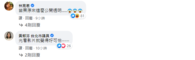 遠在台北的議員們也被苗栗公廁的神設計驚呆了。(翻攝自曾玟學 苗栗縣議員臉書)