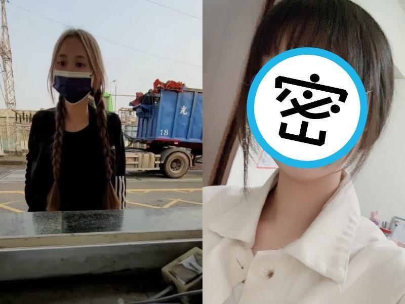 網路上流傳一支「嬌小女司機」開大型卡車的影片,讓網友超好奇真相。(翻攝自爆廢1公社、抖音)