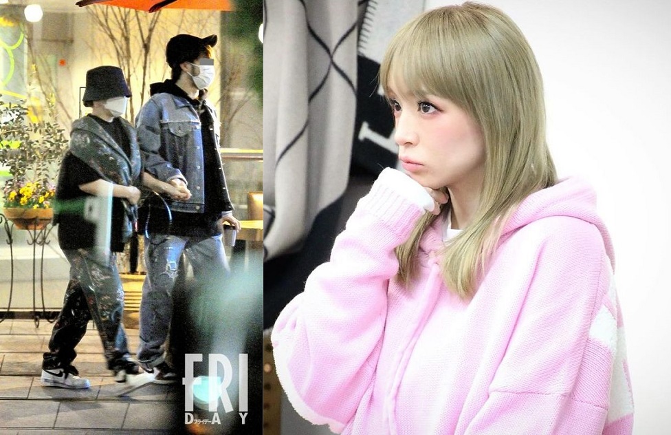 濱崎步（右圖）去年10月宣布懷第二胎，上月她（左圖左）和孩子的爸一起外出，腳步緩慢。（左圖翻攝自《FRIDAY》週刊，右圖翻攝自濱崎步Instagram）