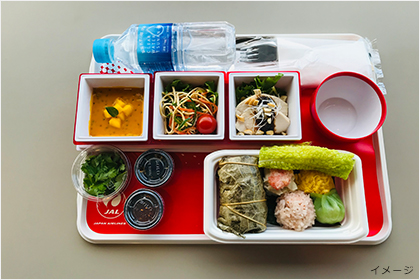經濟艙台灣風味飛機餐。(翻攝自JAL官方網站)