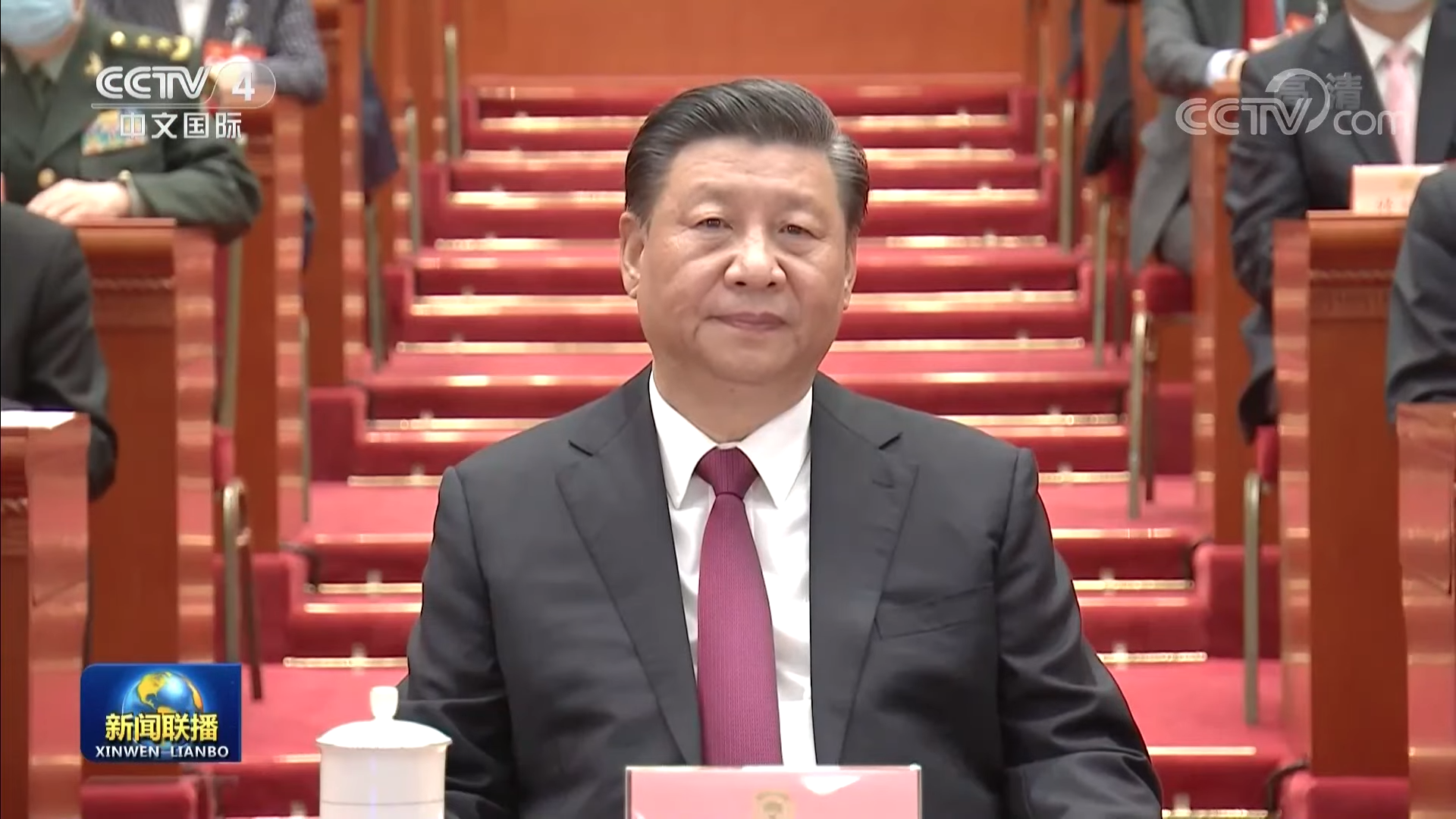 中國全國人大13屆4次會議於今日舉行，中共國家主席習近平也出席。（翻攝自YouTube）