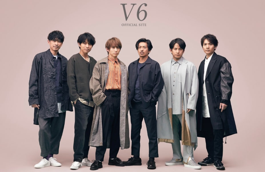 傑尼斯男團V6傳將解散，森田剛（右三）可能於今秋離開傑尼斯。（網路圖片）