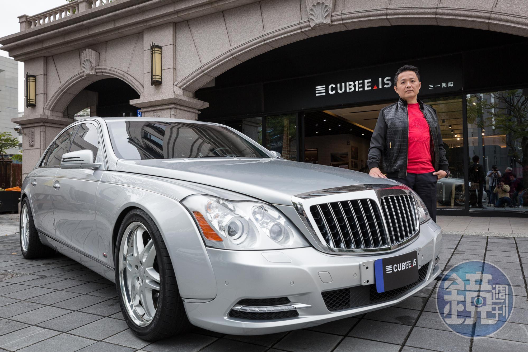 放在展示間外的Brabus Maybach 57S,是陳睿謙自己的私人收藏。