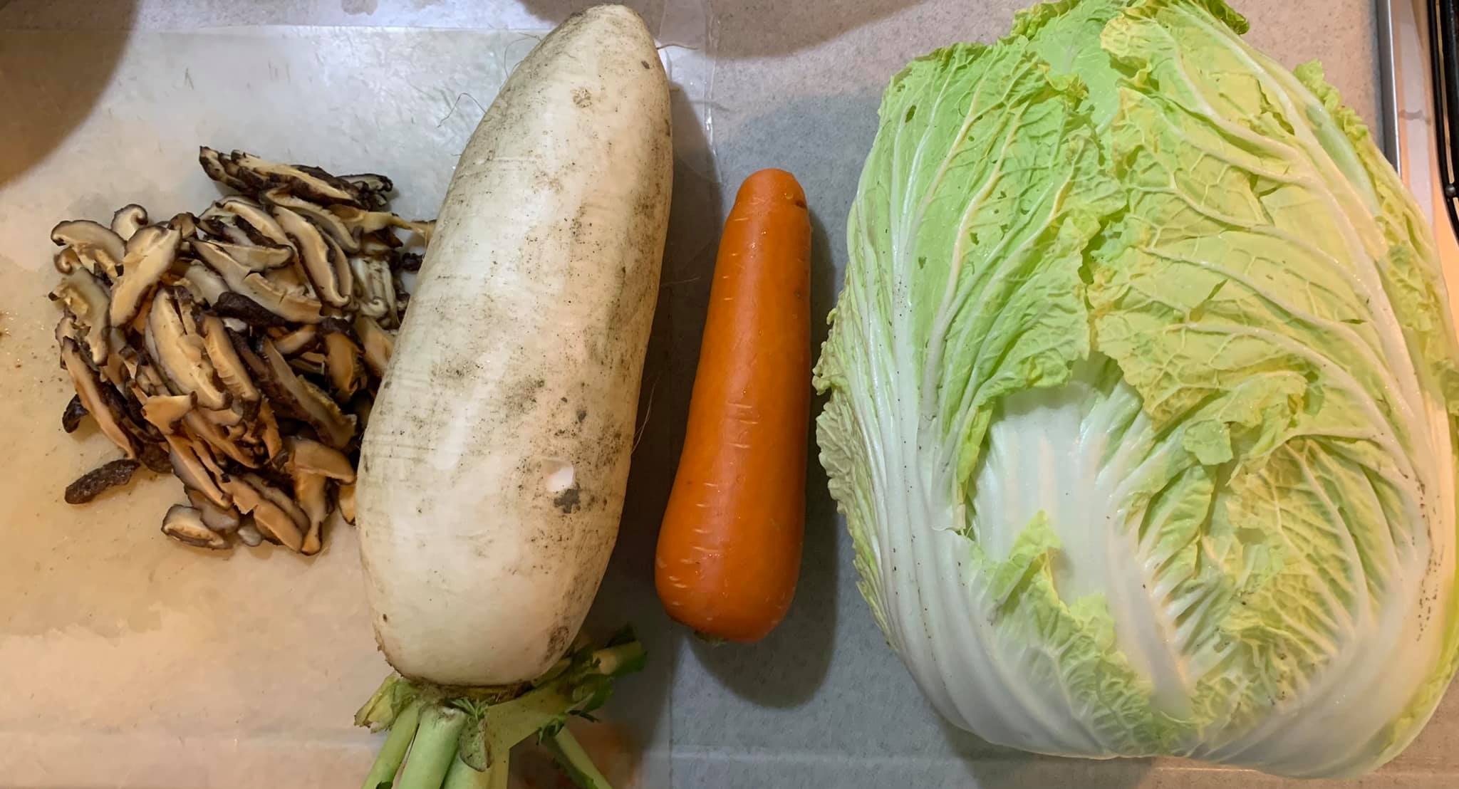 今天用的蔬菜。