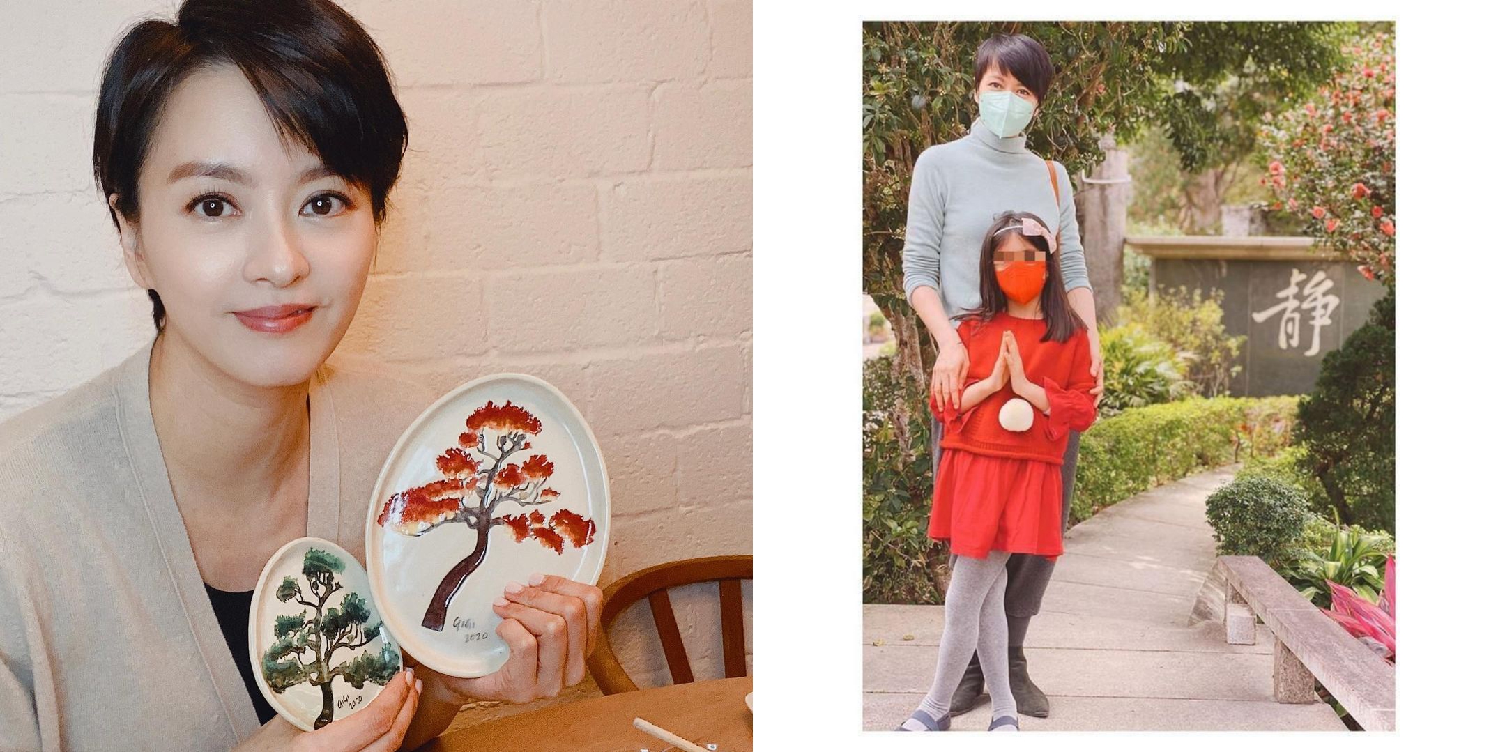 近日梁詠琪貼出遊照，眾網友驚呼她的6歲女兒身高急速抽高。（翻攝自梁詠琪IG）