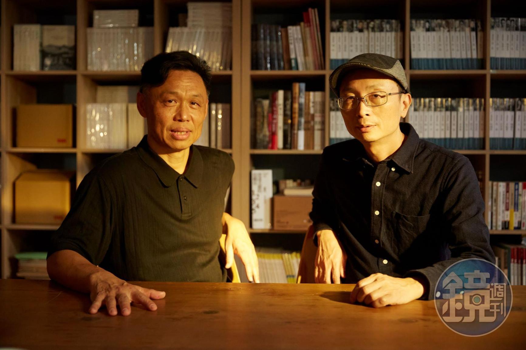 朱賢哲(右)不諱言,監製楊順清(左)的一番話決定《削瘦的靈魂》最後一個鏡頭,他認為對影片而言,客觀的影像判斷很重要。