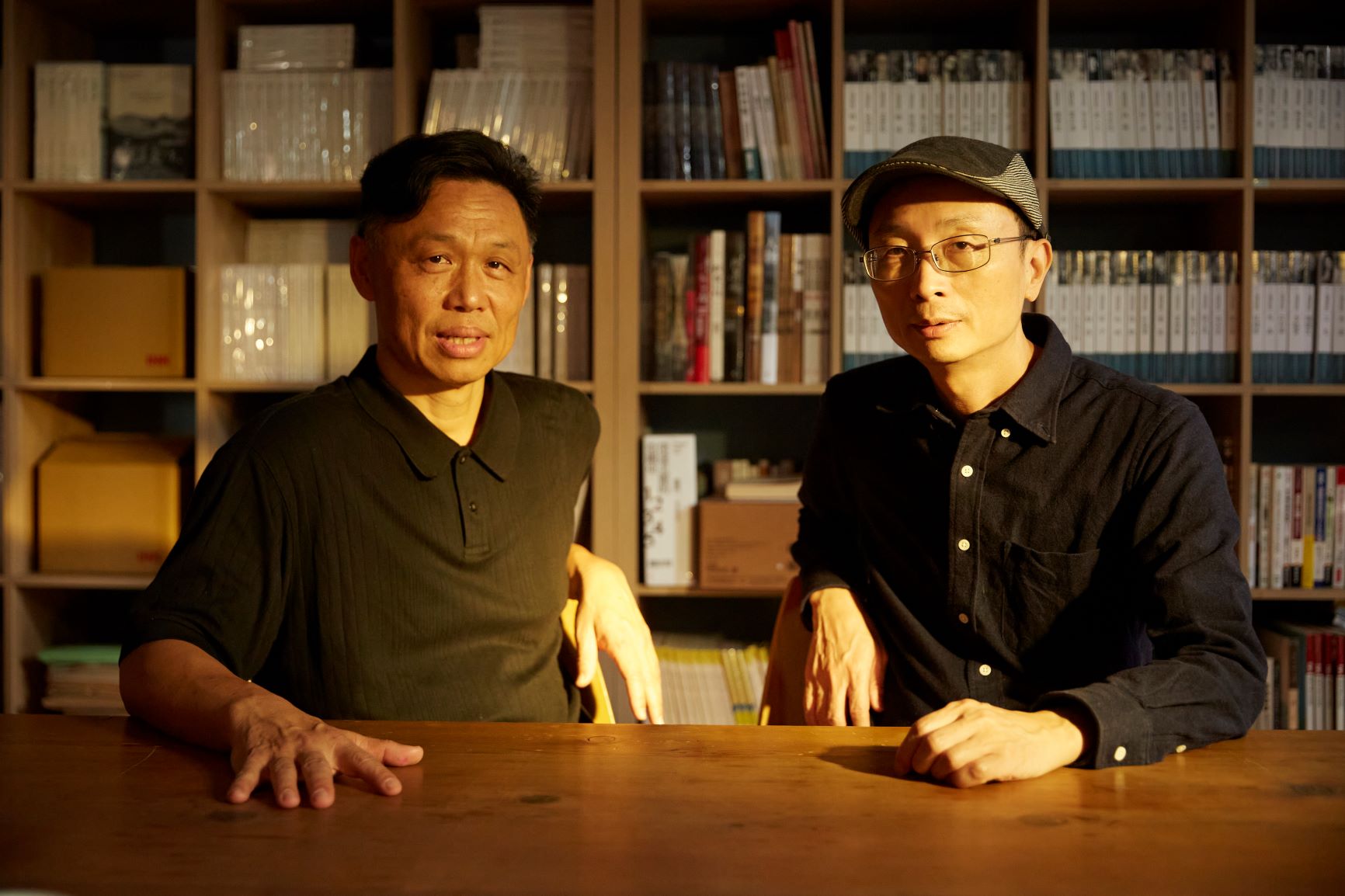 朱賢哲（右）不諱言，監製楊順清（左）的一番話決定《削瘦的靈魂》最後一個鏡頭，他認為對影片而言，客觀的影像判斷很重要。