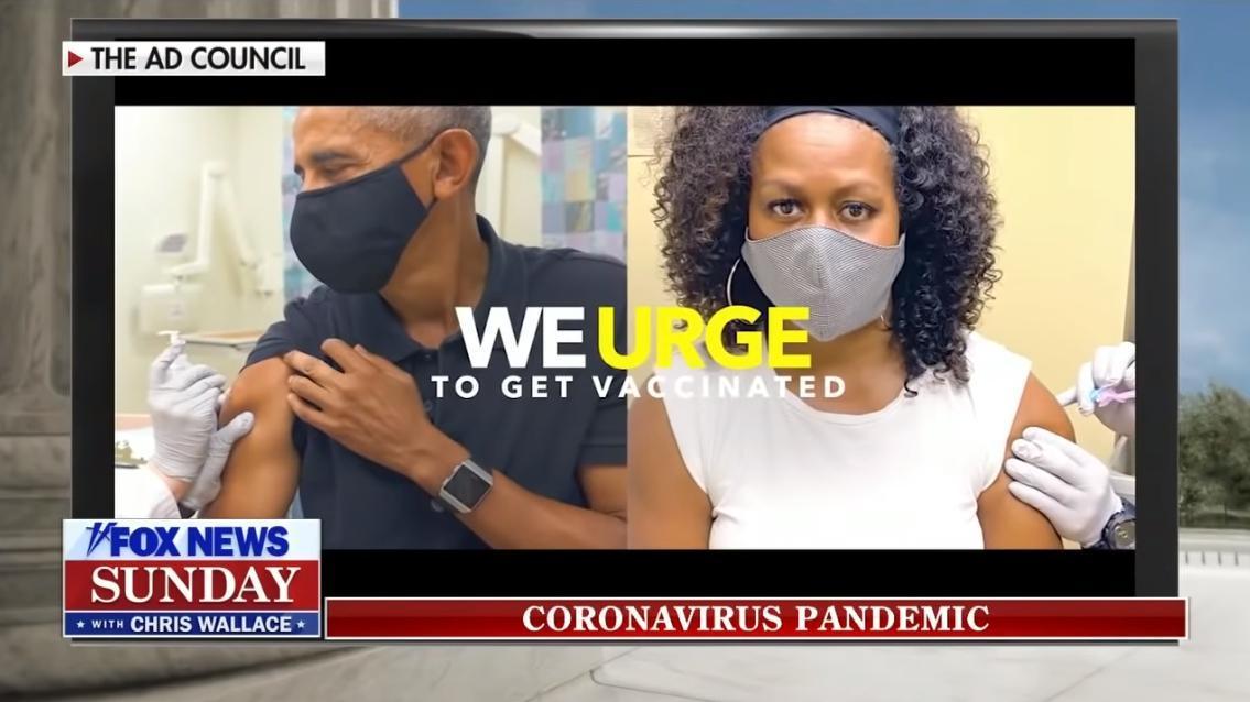 包含歐巴馬在內的4名美國前總統日前公開接種疫苗。(翻攝自Fox News YouTube)