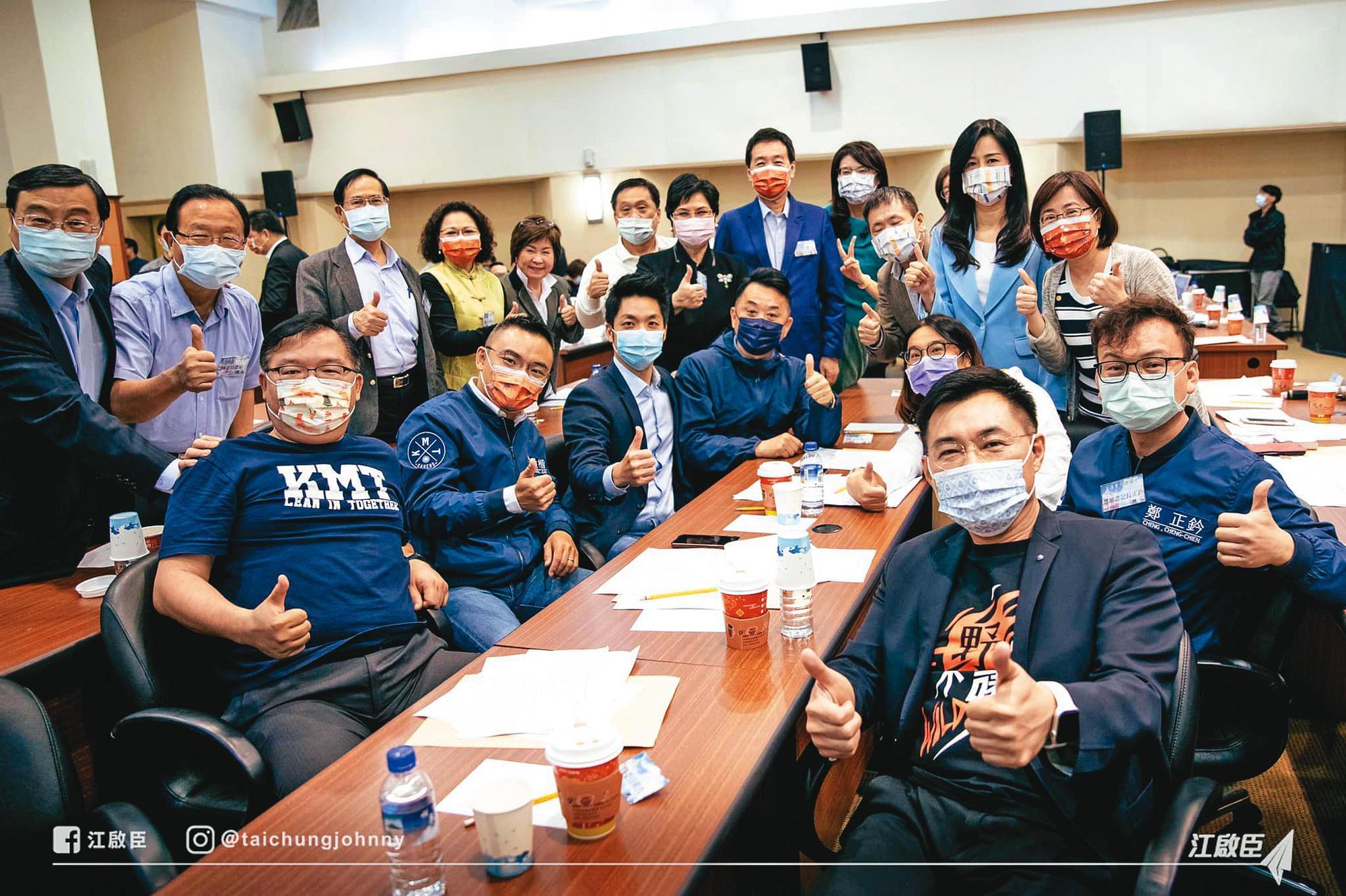 江啟臣現任優勢之一,就是結合黨內立委,強化中生代改革意向。圖為2月26日國民黨立法實務研討會。(翻攝江啟臣臉書)