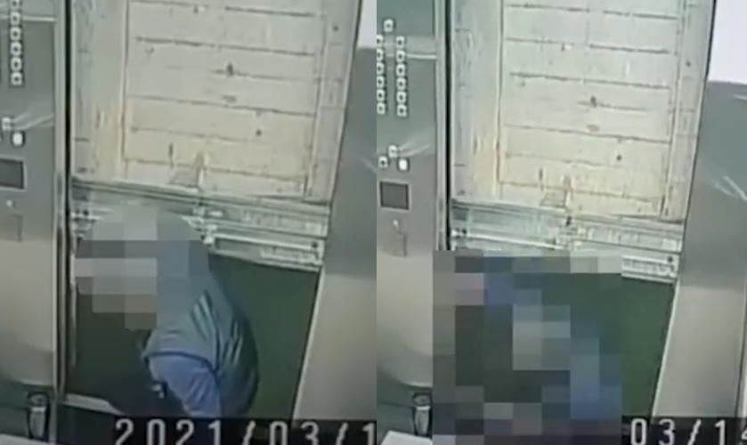 76歲的許姓保全在試圖爬出疑似故障的電梯時，不慎墜落到地下3樓身亡。（翻攝照片）