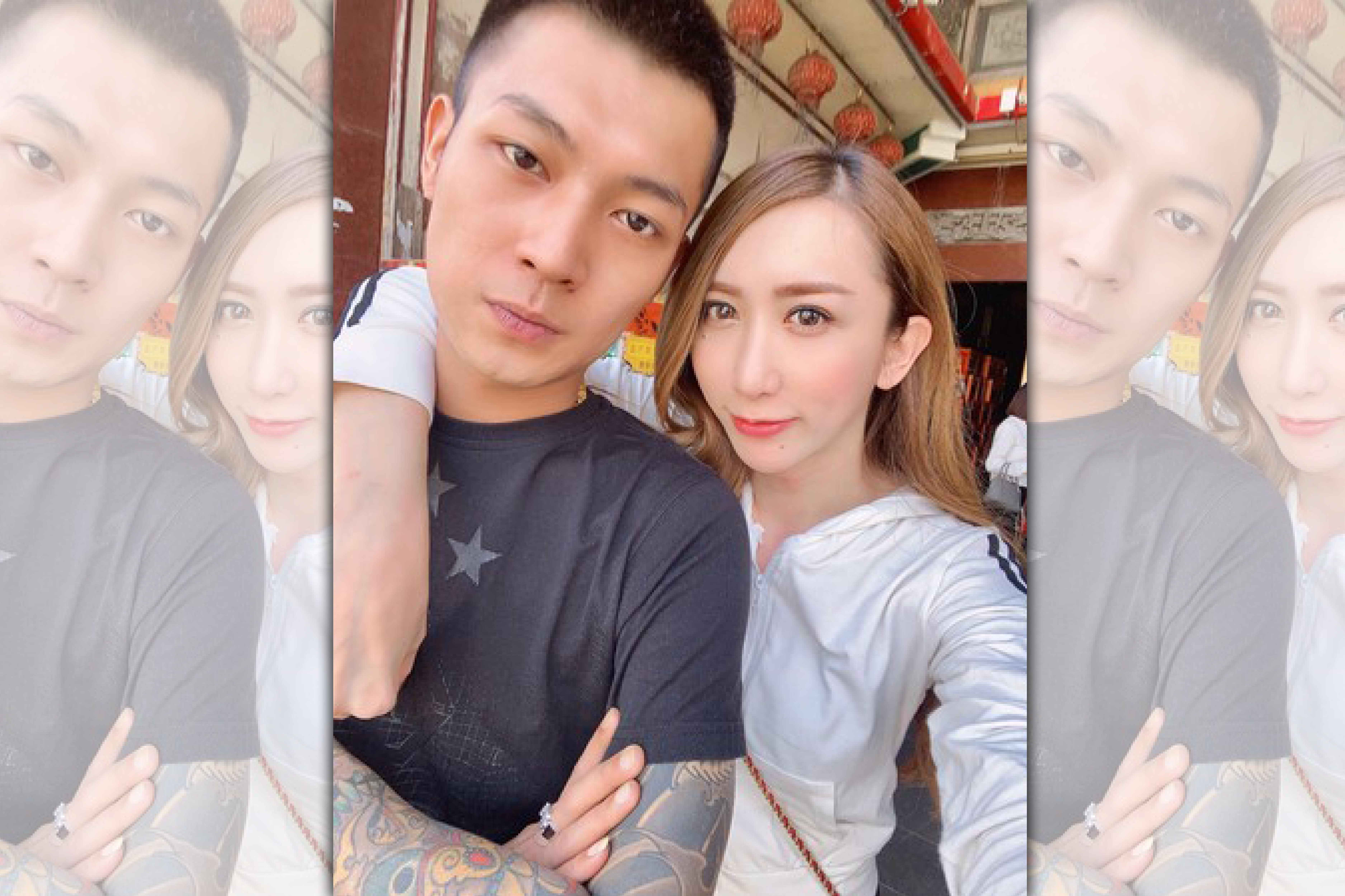 鳳梨和罔腰過去曾交往，最近2人因為信用卡盜刷問題又槓上。（翻攝自臉書）