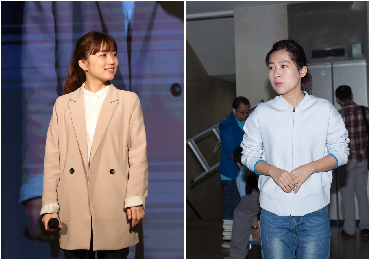 林穎孟（左）po嘲諷徐巧芯（右），在嚴肅的國家安全、能源電力問題，端出不負責任的方案，讓徐巧芯不甘示弱po文反擊。（合成照，本刊資料照）