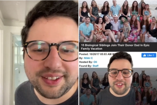 美國男子驗DNA驚覺自己還有30個兄弟姊妹。(翻攝自Andy Nabil TikTok)