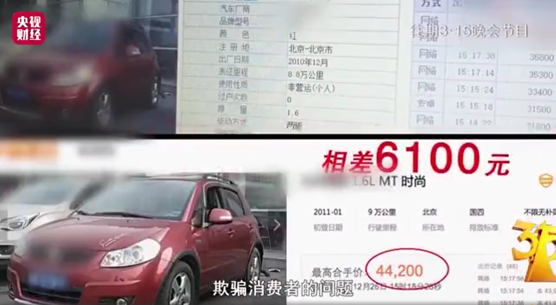 老K的調查任務於2016年播出，內容揭露二手車交易平台黑暗內幕。（翻攝自微博）