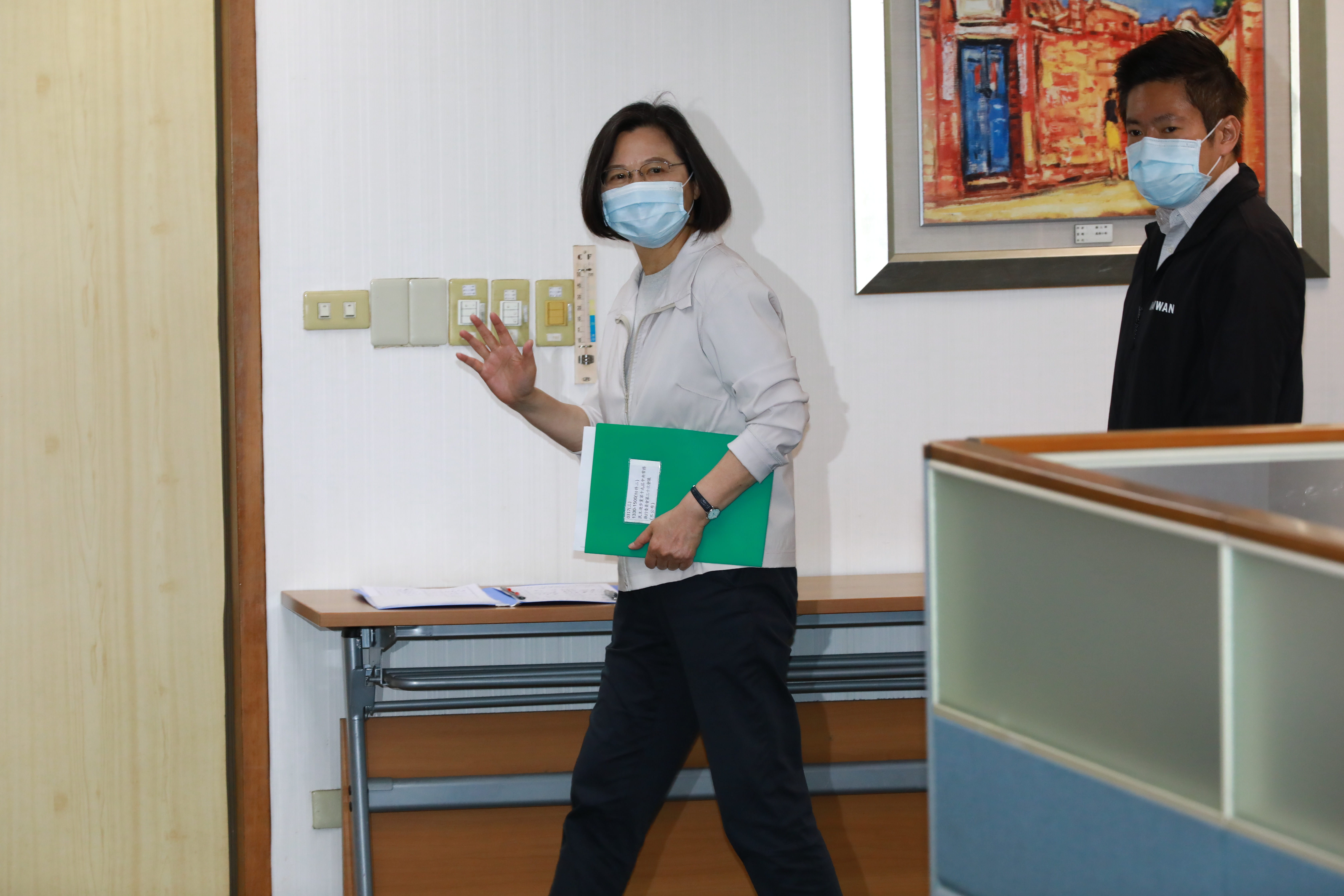 總統兼民進黨主席蔡英文今出席民進黨中常會。