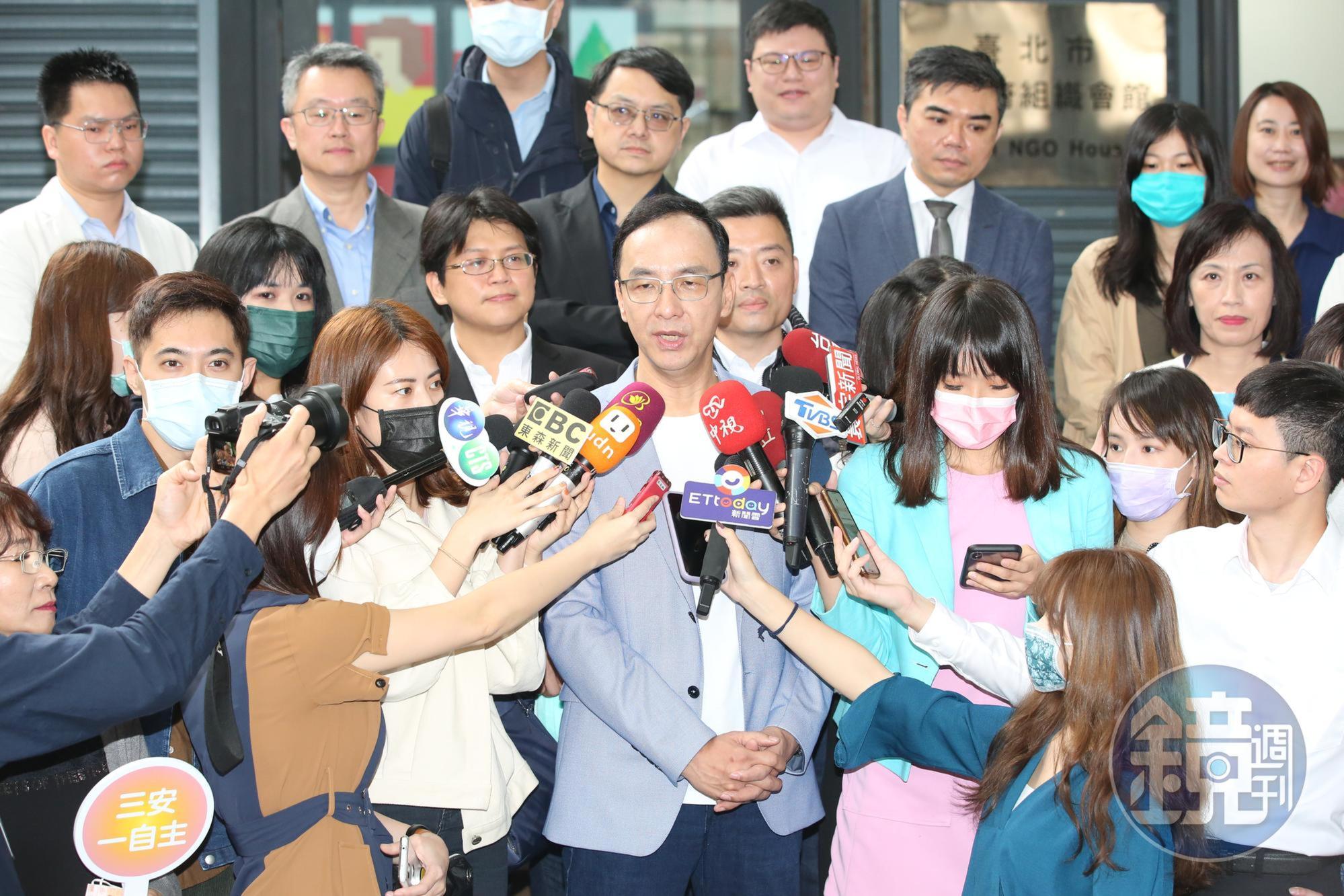 朱立倫強調「沒有2022年就沒有2024」,表示將以黨魁經驗協助整合地方。