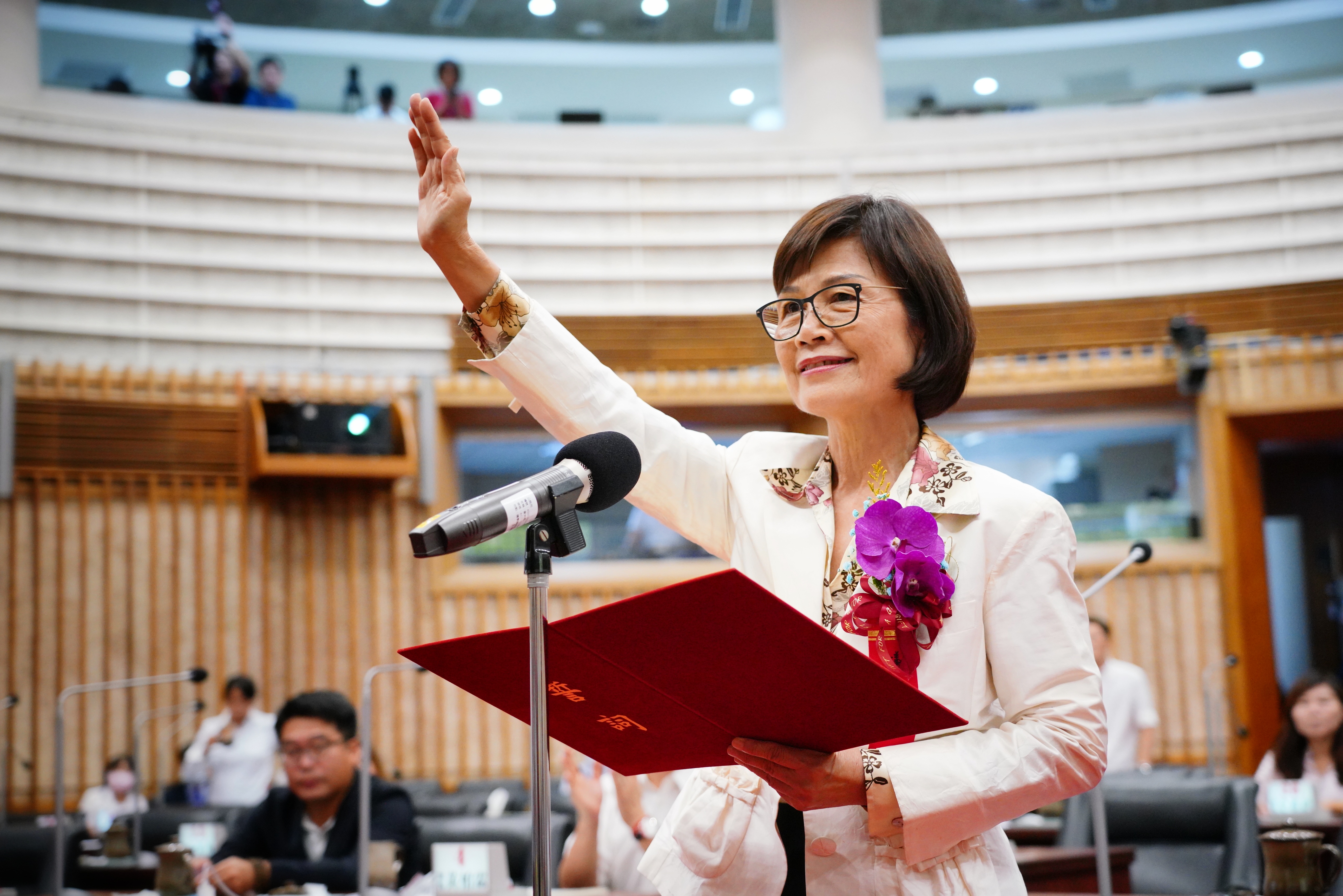 曾麗燕去年7月經補選當選高雄市議會議長，近日傳出遭檢舉涉嫌詐領助理費。（本刊資料照）