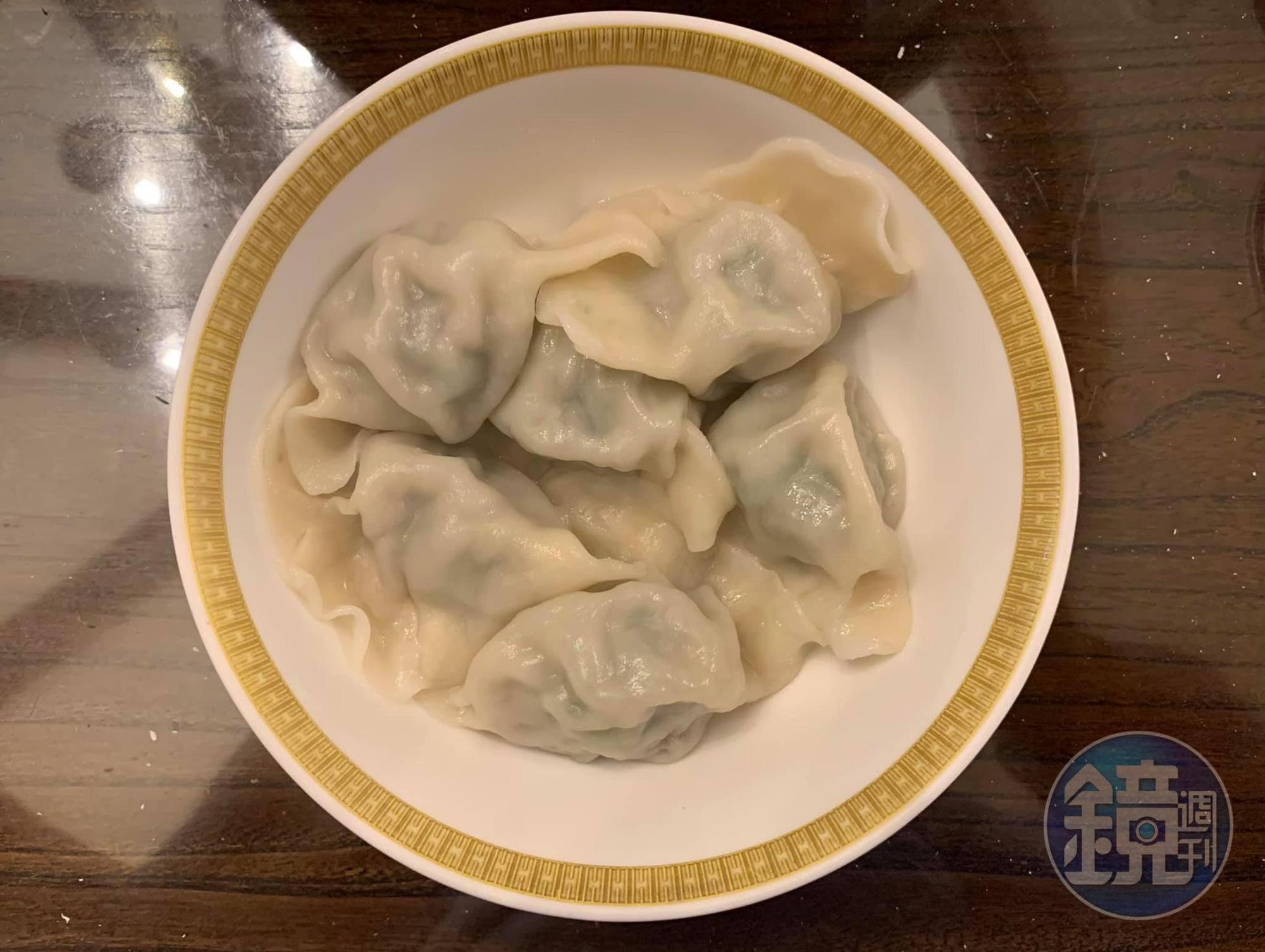 「茴香餃子」是春天的味道,一入口,季節感十足。