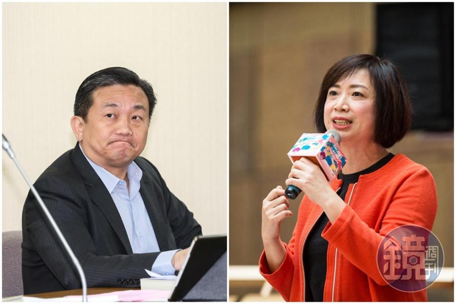 無故被捲入王定宇（左）同居風波，何欣純（右）表示：任何女性都會生氣。（本刊資料照）