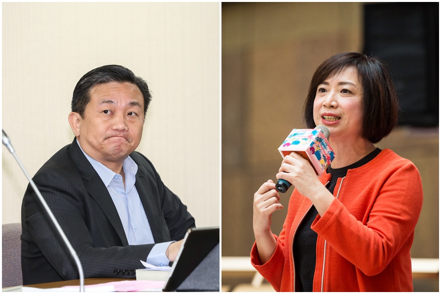 無故被捲入王定宇（左）同居風波，何欣純（右）表示：任何女性都會生氣。（本刊資料照）