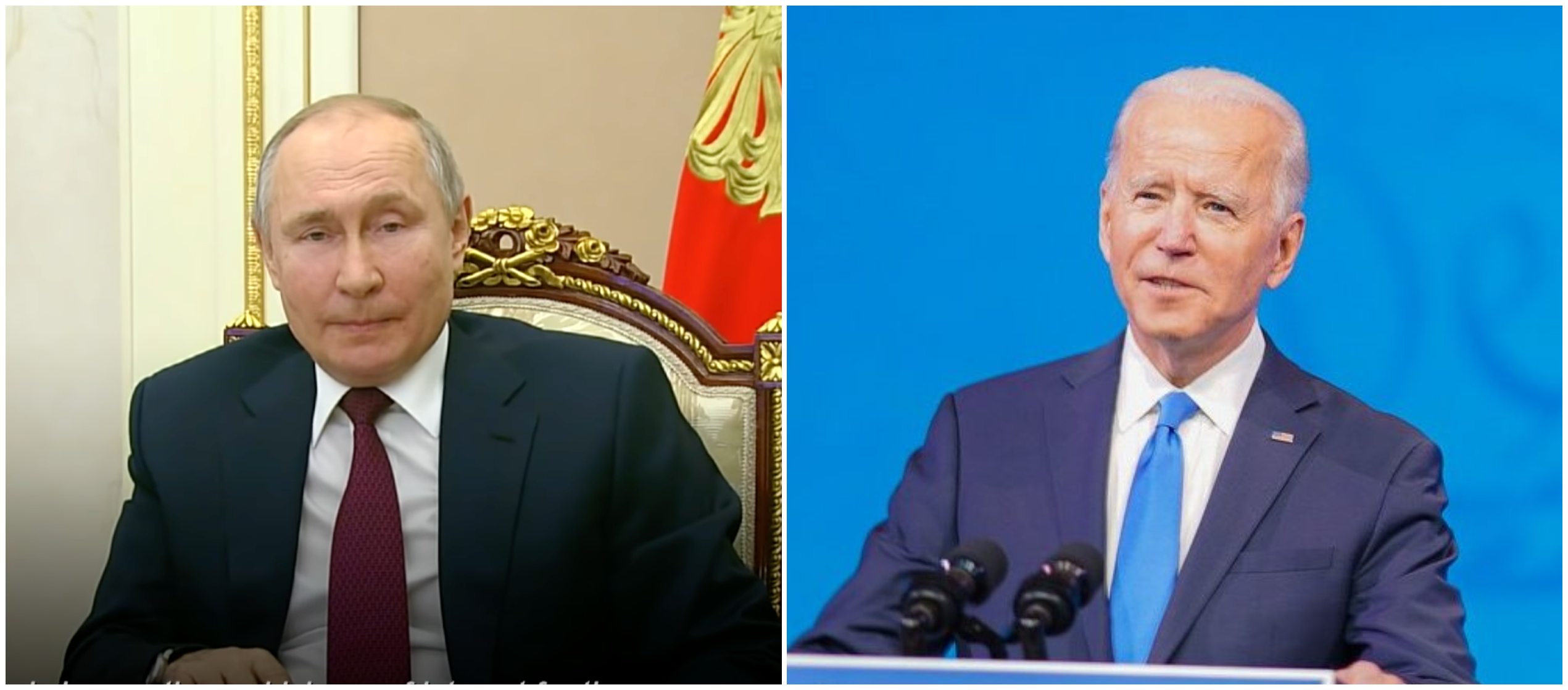 拜登（右圖）稱普丁（左圖）是沒靈魂的殺人魔。（翻攝NBC News畫面、Joe Biden臉書）