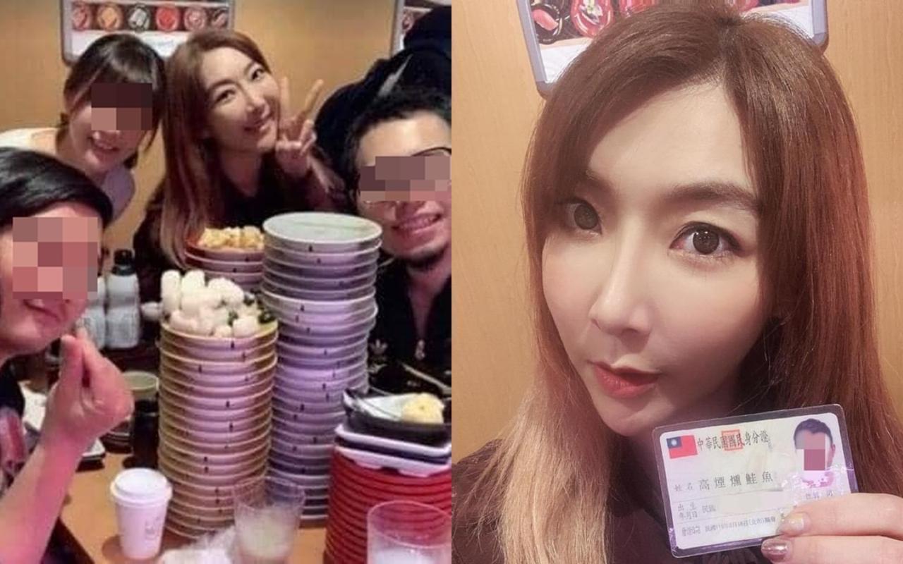 李宓跟風吃免錢壽司，卻因留下一堆醋飯遭批浪費食物。（翻攝自臉書）