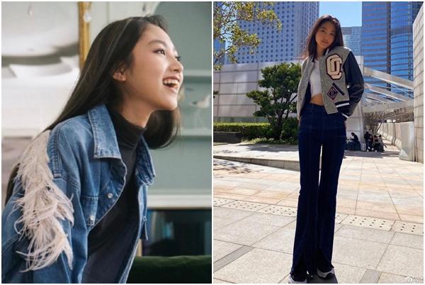 現年16歲的任晴佳繼承爸媽的基因,長相相當甜美。(翻攝自任晴佳微博)