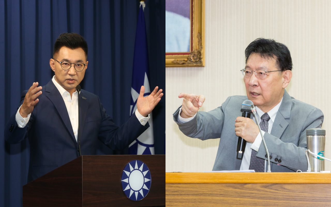 趙少康（右圖）不滿「一年條款」直言要取消中常會，江啟臣（左圖）則表示，中常會在組織結構上有其重要性。（本刊資料照）