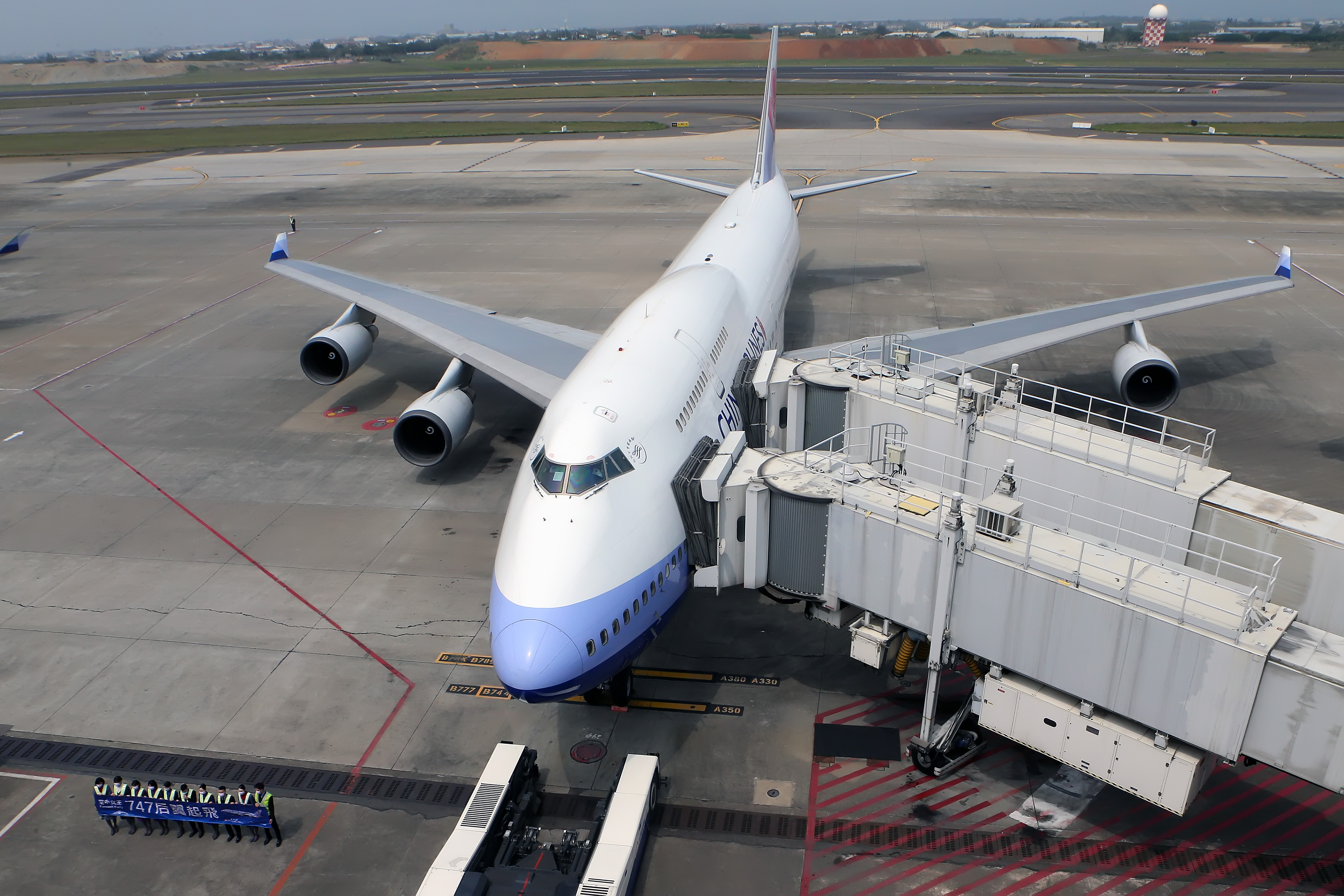 華航今日為旗下最後4架波音747客機告別。(華航提供)