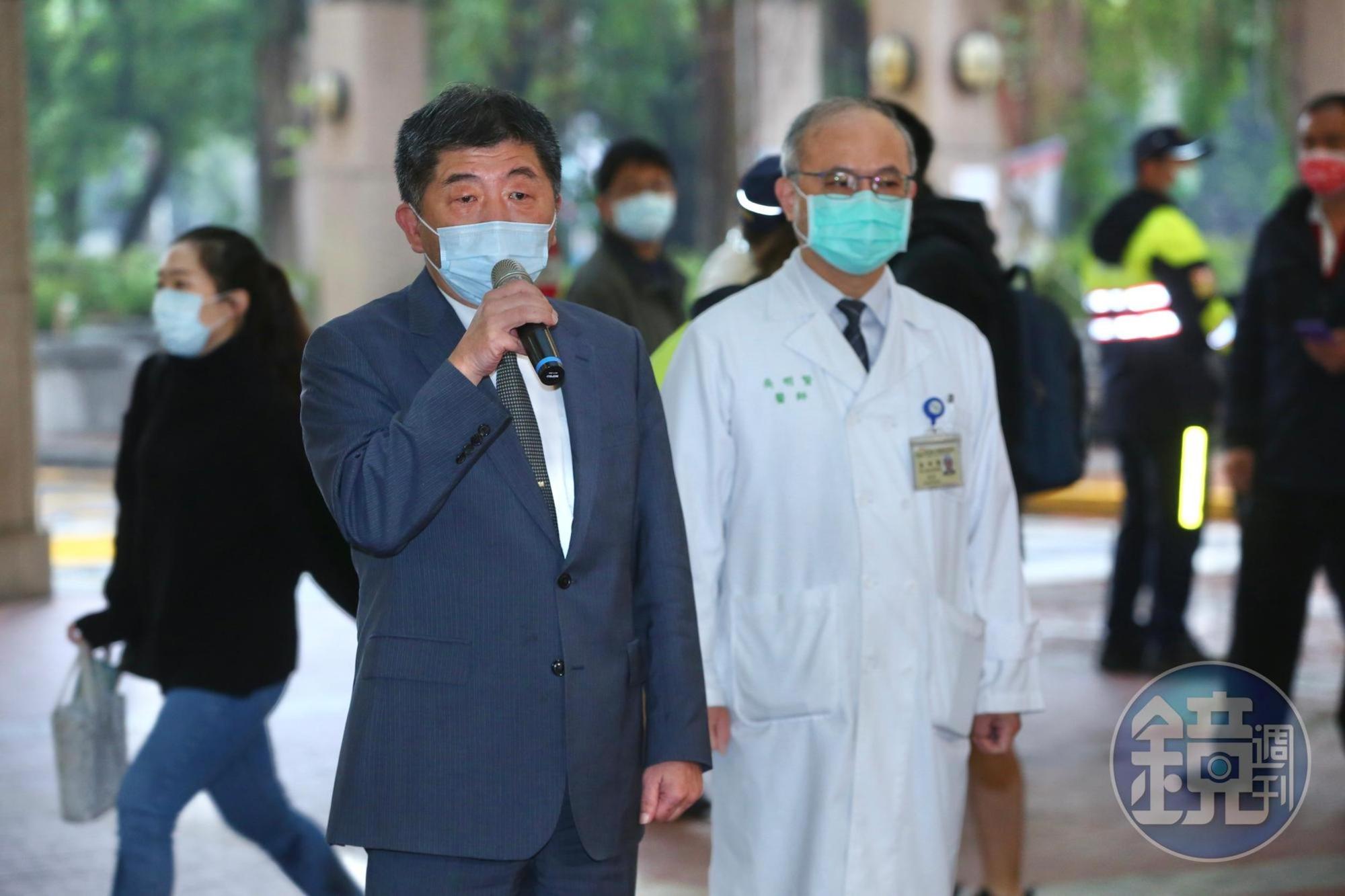 陳時中盼國產疫苗研發順利,建議蔡總統未來能帶頭施打。
